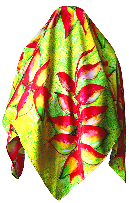 Pañoleta Flores nativas - Heliconia 2