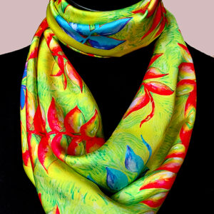 Pañoleta Flores nativas - Heliconia 1