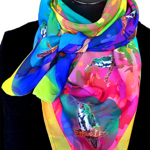 Pañuelo Aves de Colombia-Colibrí M.Pechinegro